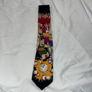 The Flintstones Water Buffalo Lodge mens tie bowling league Fred Barney